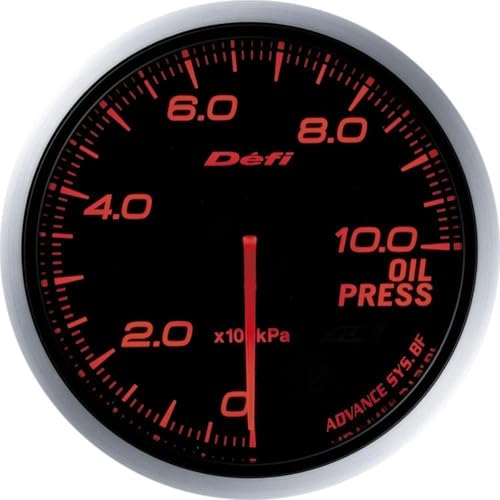 

Nippon Seiki Defi Meter [Defi-Link ADVANCE BF] Oil Pressure Gauge (Amber Red) DF10202