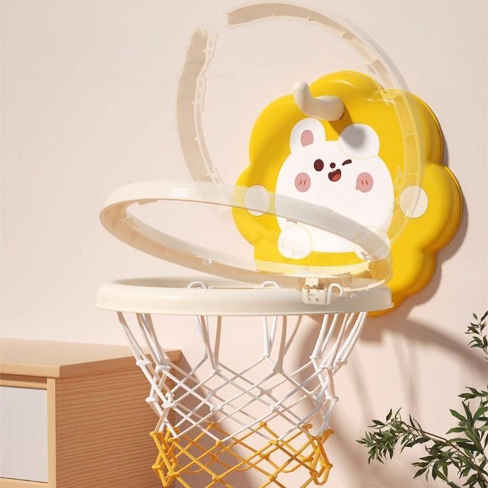 Hanging Mini Basketball Hoop Athletic Basketball Training Toy Animal Basketball Board  Indoor