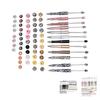 12 Sets Beadable Pens Kit  Assorted Bead Pens Leopard Cow Print Bead Ballpoint Pen for Kids Stude