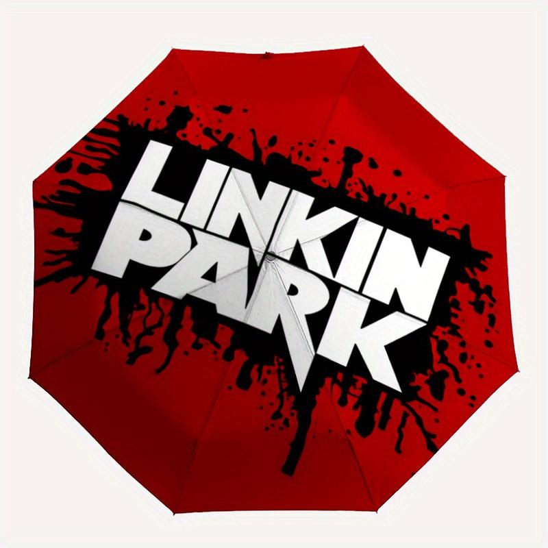 1pc Linkin Park Automatic Folding Cute Umbrella, 8 Ribs for All-Season Use, Portable for Travel & Outdoor Activities063