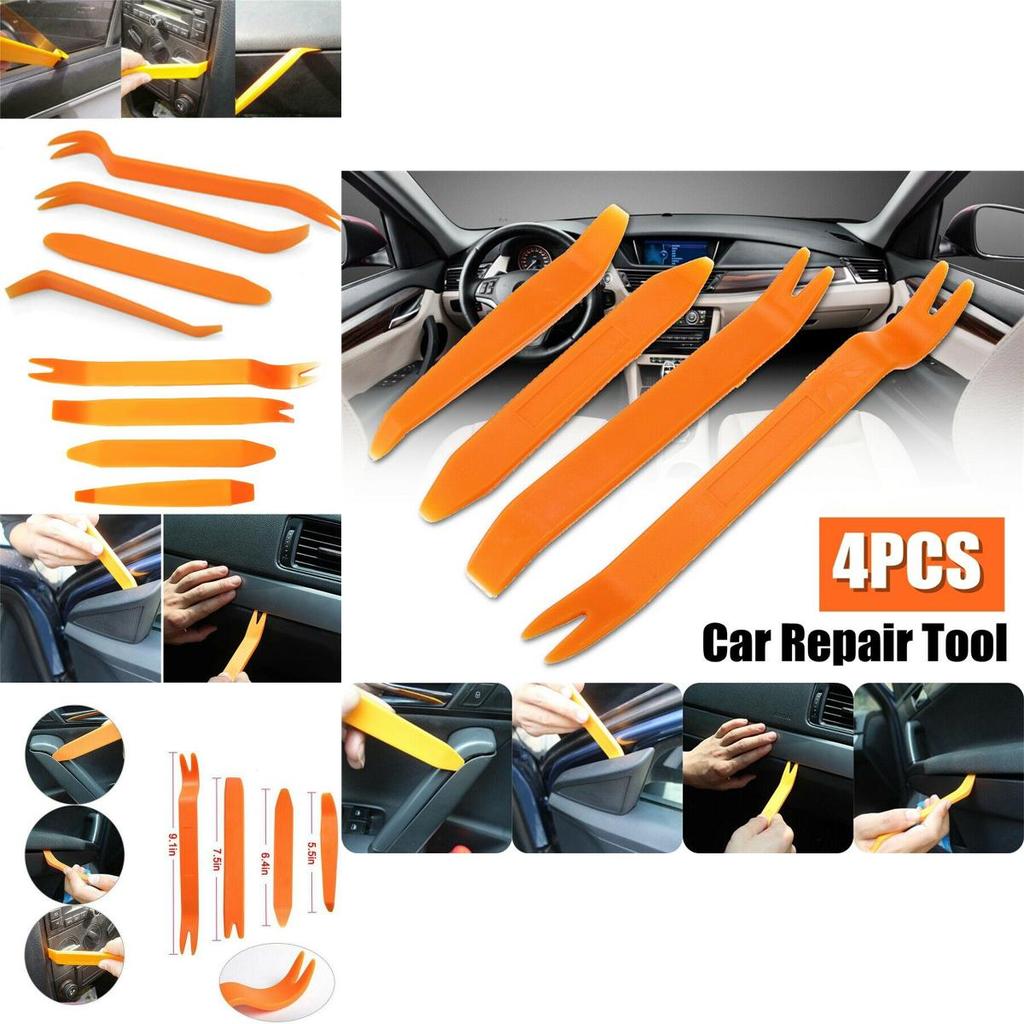 Rugged And Durable 4pcs Car Trim Removal Tool Kit For Interior And Exterior Panels
