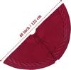 Red and White Cross-Border Knitted Christmas Tree Skirt
