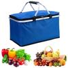Foldable Picnic Food Bag Large Capacity Insulation Storage Basket Insulated Cooler Bag  Car