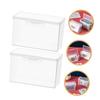 NUOLUX 3-Piece Set of Plastic Storage Boxes, Playing Card Travel Cases, Business Card Holders, Card Storage, Card Storage Cases, Card Storage Boxes, P