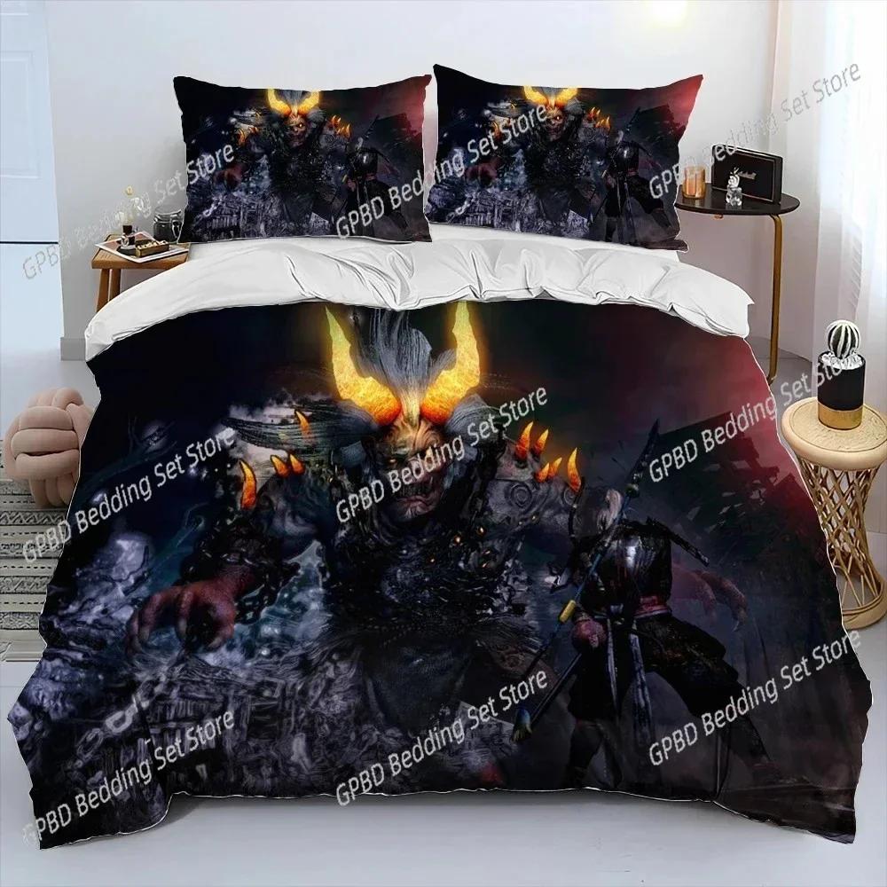 Comforter S-Sekiro Shadows Die Twice Game Bedding Set 3D Printed Suitable For Bedroom Kids Home Textile