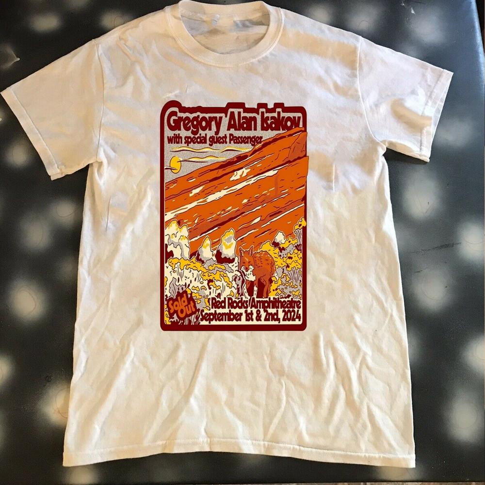 Gregory Alan Isakov Red Rocks Musikfestival Lustiges T-Shirt S-5XL EE1180