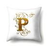 Polyester Pillow Case Car Decoration Home 26 English Letters Printed Car Waist Cushion Pillow Case