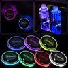 AUW3  Luminous Car Water Cup Coaster Holder 7 Colorful USB Charging Auto Led Atmosphere Light For Nissan Qashqai J10 J11 Accessories
