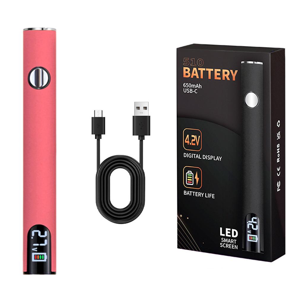 510 Thread Battery Cart Pen Adjustable Voltage Portable Electric Soldering Iron Welding Kit 650mAh Battery Solder Repair Tools