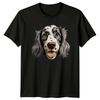 Cute English Setter Dog Portrait Graphic TShirt