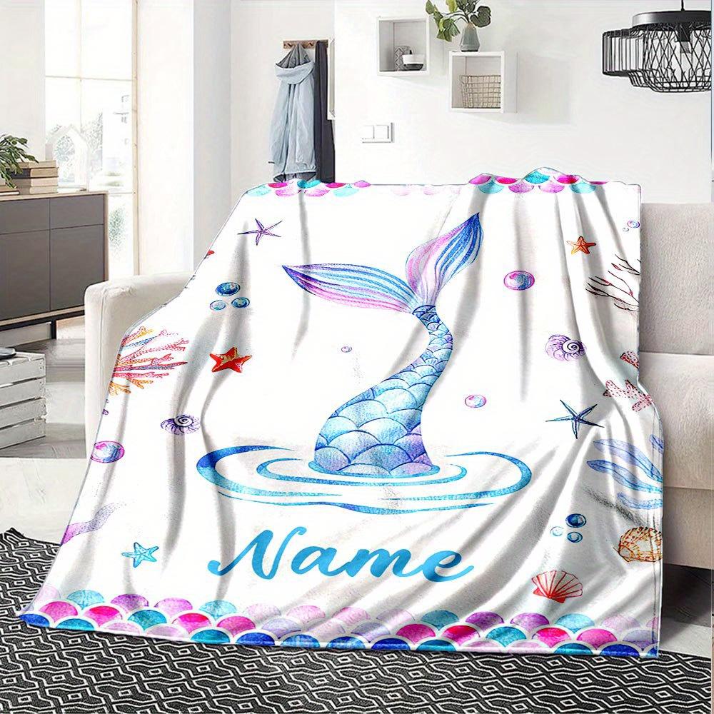 Mermaid Tail Underwater World Home Blanket Gift For Adults T51