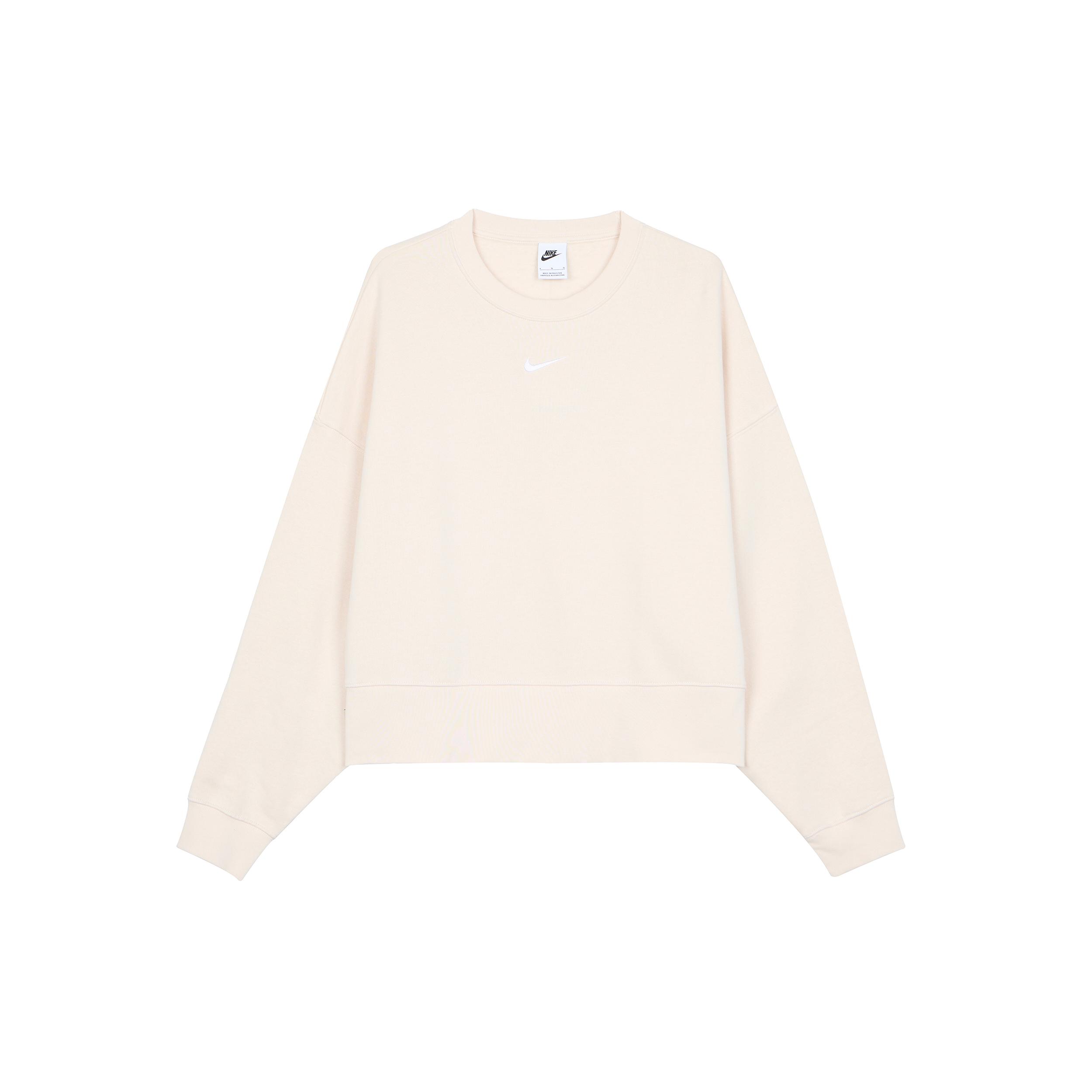 

New Nike Sportswear Essentials Series Sweatshirt Women s Ecru DJ7666-219 L