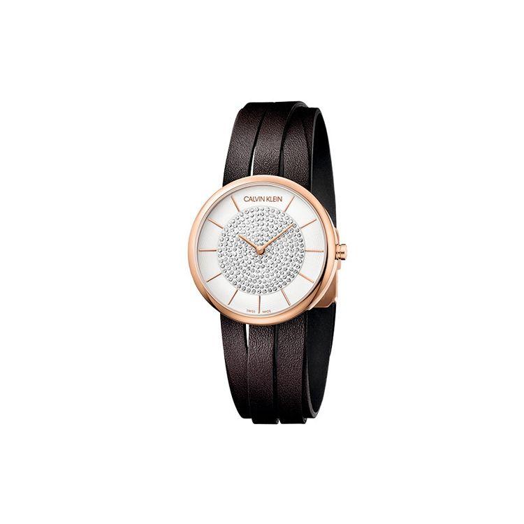 

Calvin Klein Roman Shoe Series Watch Quartz Movement Leather Strap 32Mm White Dial Women watches K2R2MTGW White Dial
