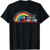 Cotton Take A Look A Book Vintage Reading Librarian Rainbow Tshirt