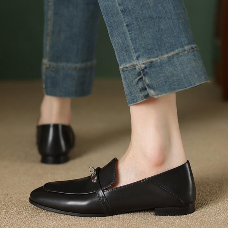 Fashion 2025 Autumn New Arrival Roman Style Round Toe Women Flat Shoes Fashion Soft Comfortable Loafers Versatile Ladies Flat Shoes