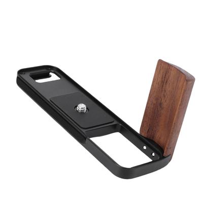 Handgrip Camera L Bracket Fit for X E5 Camera Wooden Handle Aluminum Alloy Handgrip Quick Release L Plate