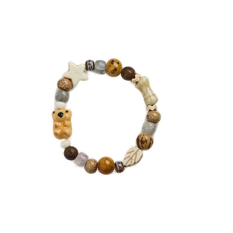 Jingdezhen Keramikarmband: Handgefertigtes Perlenwebarbeit Geschenk für Frauen im altchinesischen Stil