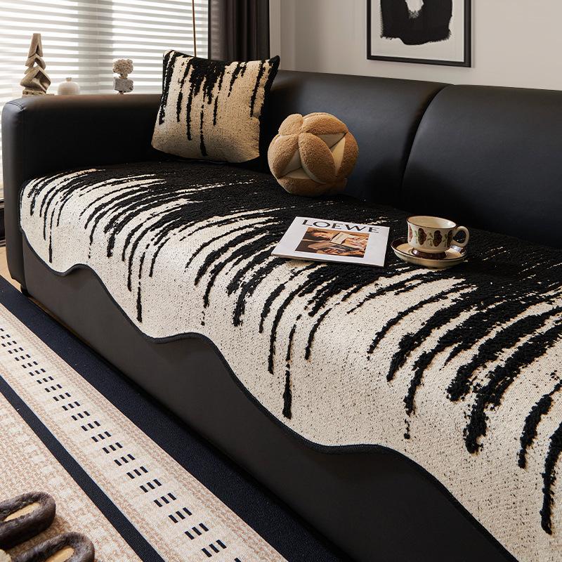 Light Luxury High-End Special-Shaped Sofa Cushion  New Four-Season Universal Straight Row Non-Slip Cover One-Piece Sofa Cushion
