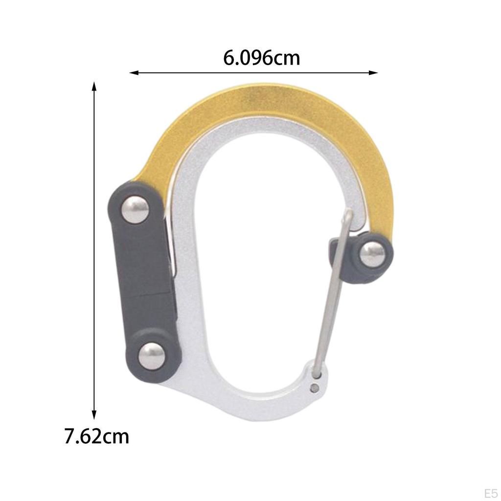 Carabiner Clip and Hook Aluminum Alloy Keyring Small Snap for Outdoor Activities