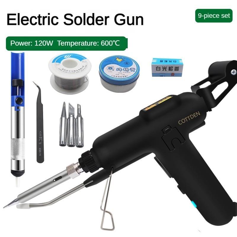 80W/120W High Power Industrial Electric Soldering Gun Electric Soldering Iron Multifunctional Small Soldering Automatic Soldering Feeder