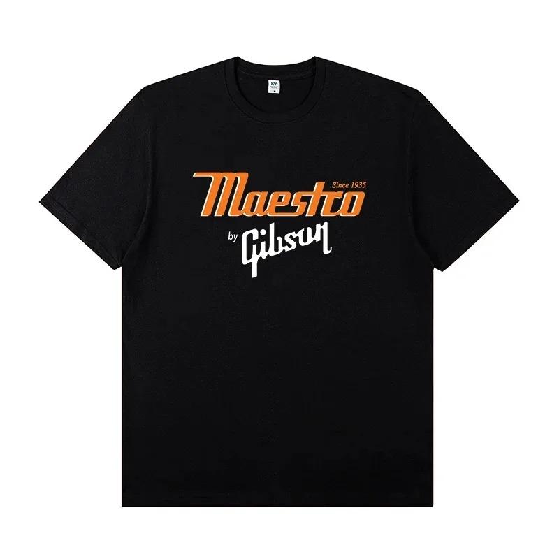 Neue Slash Collection Gibson Les Paul Stilvoll und Lässig Hochwertig Grafikbedruckt Rund Baumwolle Bestseller Rundhals weich