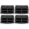 4Pcs Ladder Foot Cover Anti-Slip Rubber Mat Heavy-Duty Floor Protection Ladder Leg Caps Protective Covers for Stability Safety