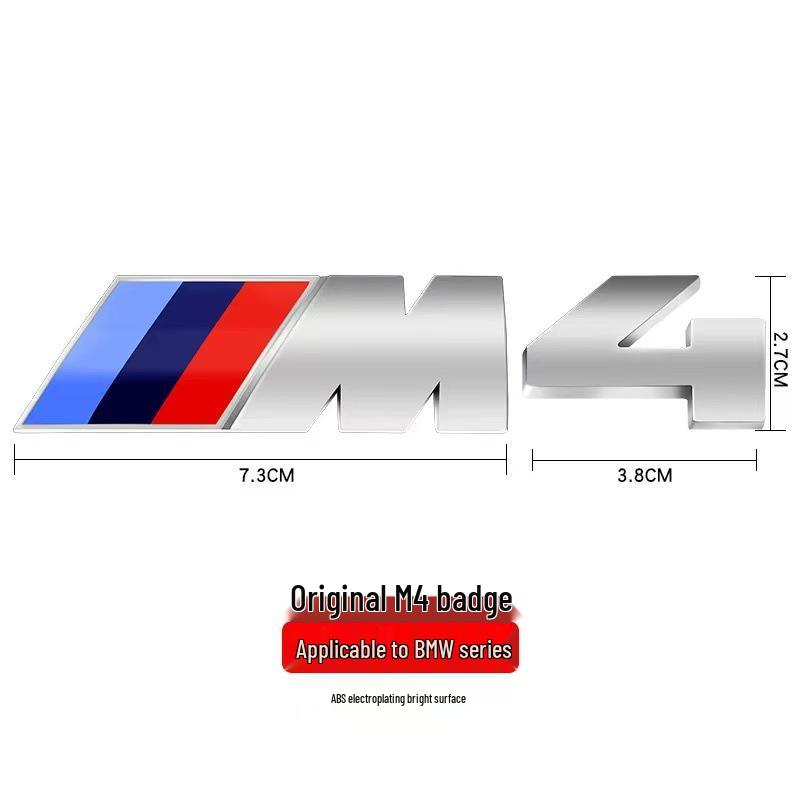 BMW M Series Rear Fender Logo Sticker for M1-M6, 3 & 5 Series, X6M