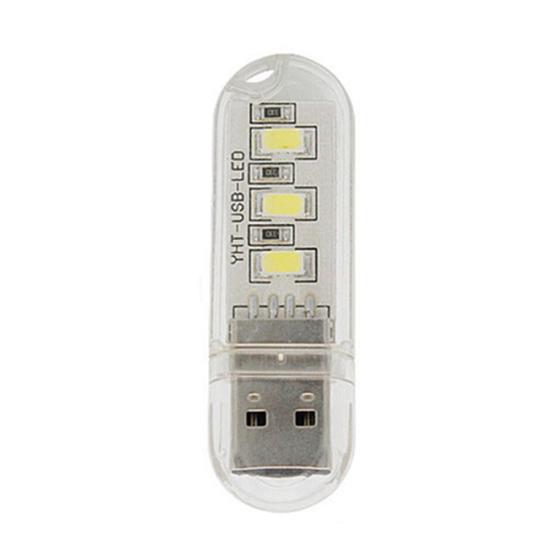 Mini Potable USB 5V 3 DC Cabinet 8LEDs Closet Night Light Table Reading Lamp