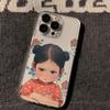 Applicable to Apple 11PROMAX mobile phone case iPhone11 fun 11 transparent 11 soft case 11 intervene angry girl