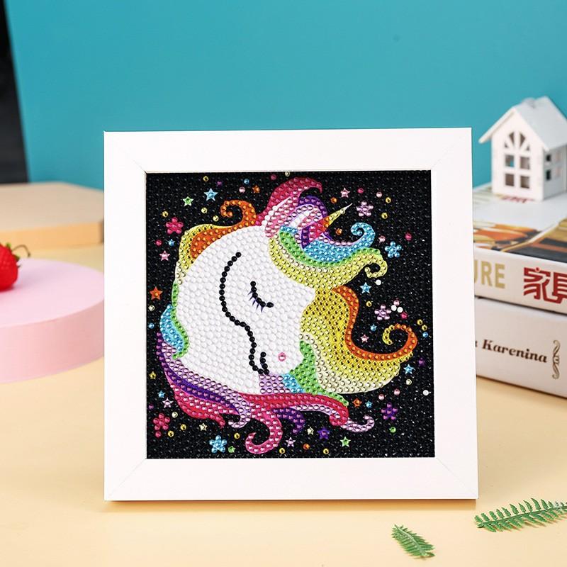 New Cartoon Diamond Painting 5D Diamond Handmade Diy Handmade Full Diamond With Frame Decorative Diamond Painting Wooden Photo Frame