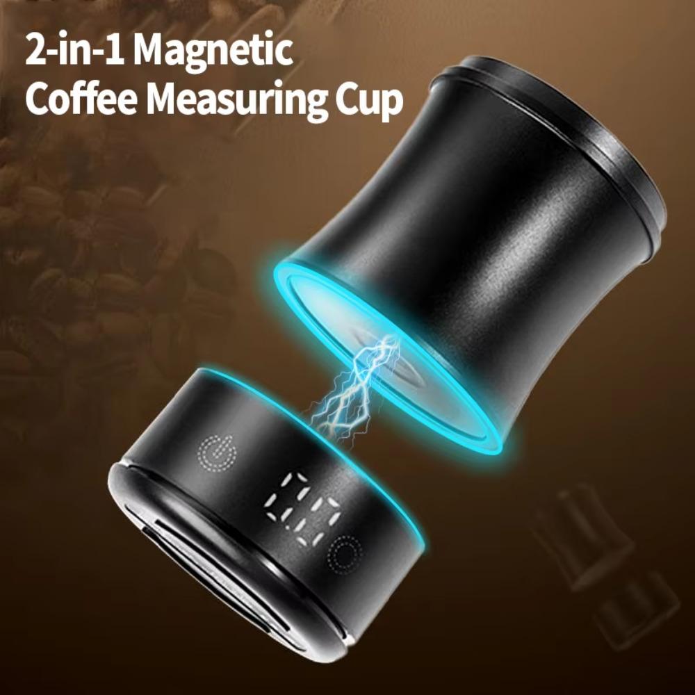 Elektronisk Kaffevåg med Hög Precision LED-skärm Kaffepulverkopp 58 MM Kaffedoseringskopp Gåva