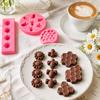 3pc Silicone Mold Set for Cake Baking Soap Making Honeycomb Bee Sunflower Design Flexible Nonstick Molds for Crafting and Baking