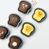 1/6Pcs Toast Bread Pattern Carbon Steel Cake Mold Madeleine Muffin Cake Pan Jam Sandwich Dessert Kitchen Accessories Gadgets