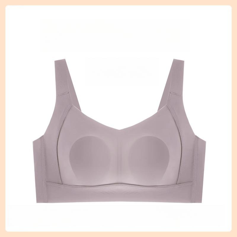 Large Size Seamless Bra for Women Slim Gathered Without Steel Rings Soft Support Bra Anti Sagging Adjustable Bra