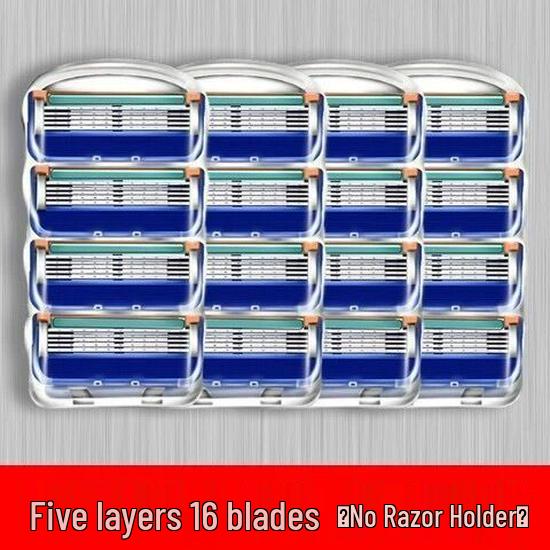 Men’s 5-Layer Manual Razor with Gillette Blades for Precision Shaving