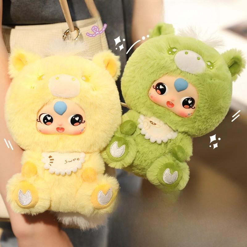 Baby Cute Three Cartoon Bear Design Plush Toy Pendant For Bag Decoration