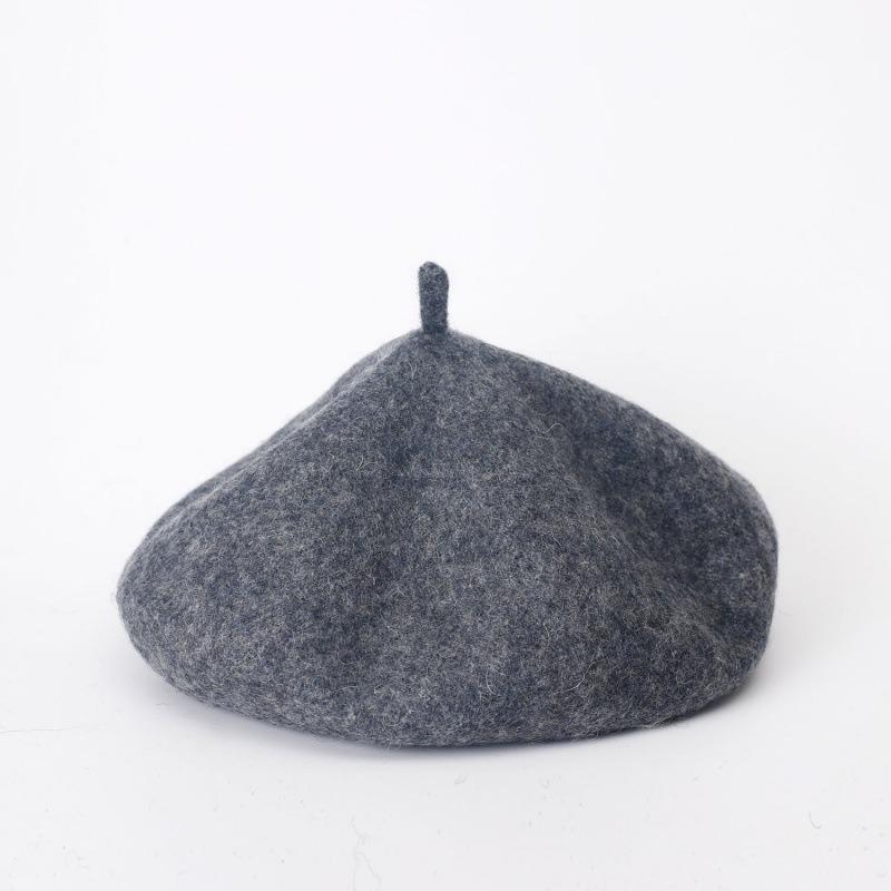 Beret Autumn Winter Lady Pumpkin Bud Hat Casual Wool Warm Hat