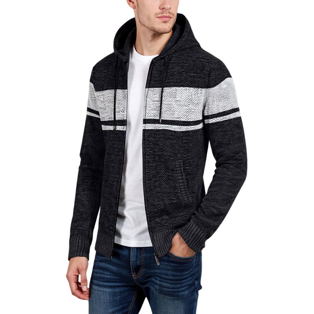 Cardigan Leisure Loose Hooded Hood Knitted Sweater