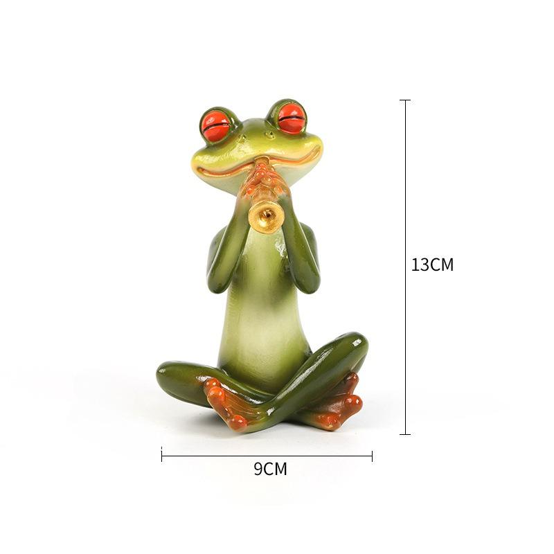 Frog Ornament, European and American Pastoral Style Animal Home Decoration, Living Room Desktop, Courtyard Garden, Resin Crafts