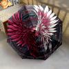 Feather Wings  pattern, automatic folding umbrella, portable and foldable design, 8 ribs, a Christmas or birthday gift.