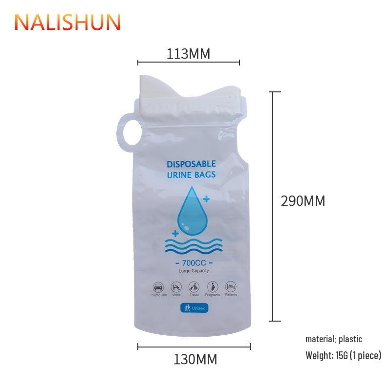 Portable Women's Urinal Bag for Car Travel - Disposable & Universal