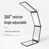 Portable Multi-Angle Three-Fold Makeup Mirror with Telescopic Stand