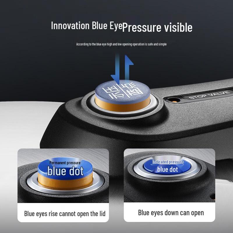 SUPOR Blue Eye Stainless Steel Pressure Cooker