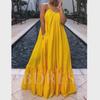 Spot 8078 Umstands-Strandkleid: Europäischer und amerikanischer Stil, sexy ärmelloses Swing-Sommerkleid für Damen