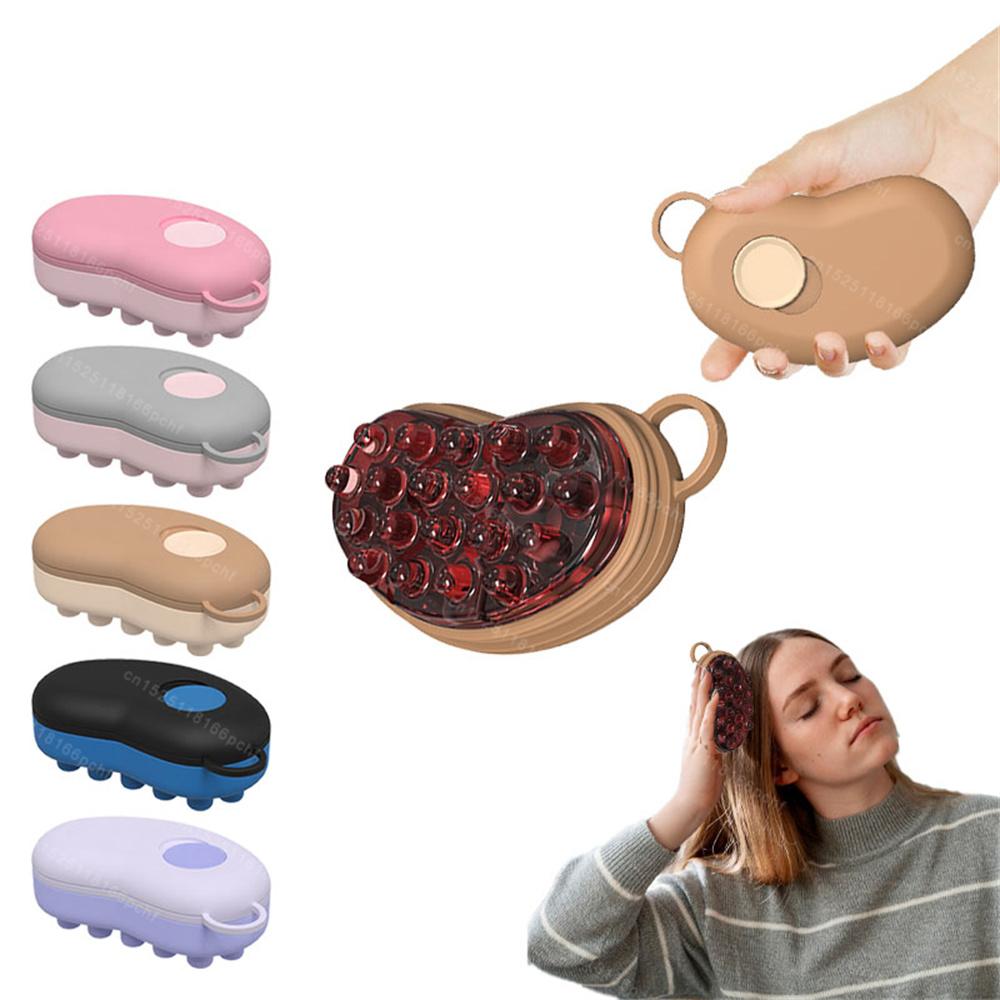 Silicone Rubber Ice Compress Head Therapy Massage Comb Cold Compress Scalp Contraction Massage Beauty Migraine Relief Stress