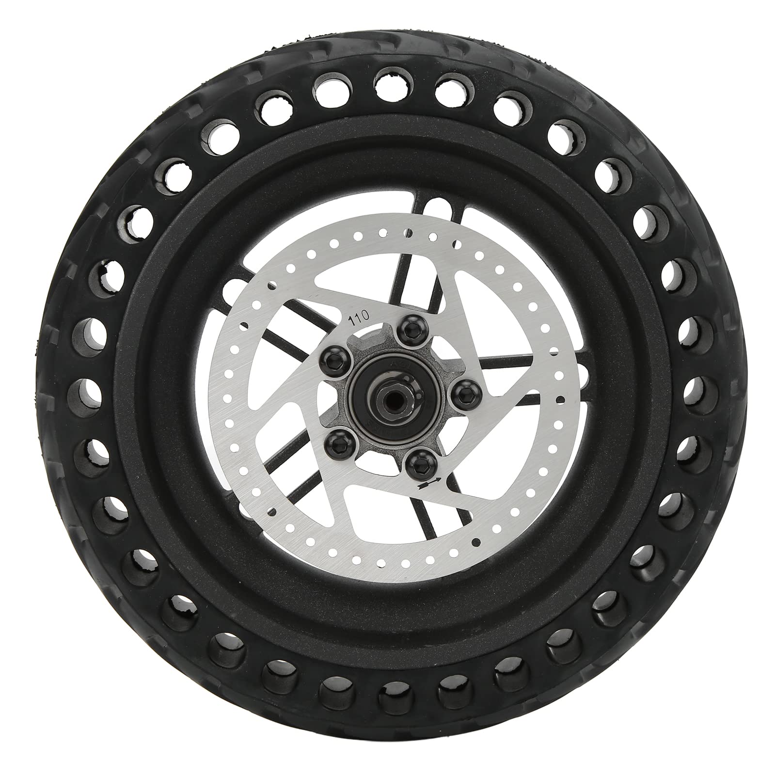 

Комплект заднего колеса для 8,5-дюймового электросамоката, взрывозащищенные цельнолитые шины с алюминиевой ступицей для M365, взрывозащищенные и амортизирующие