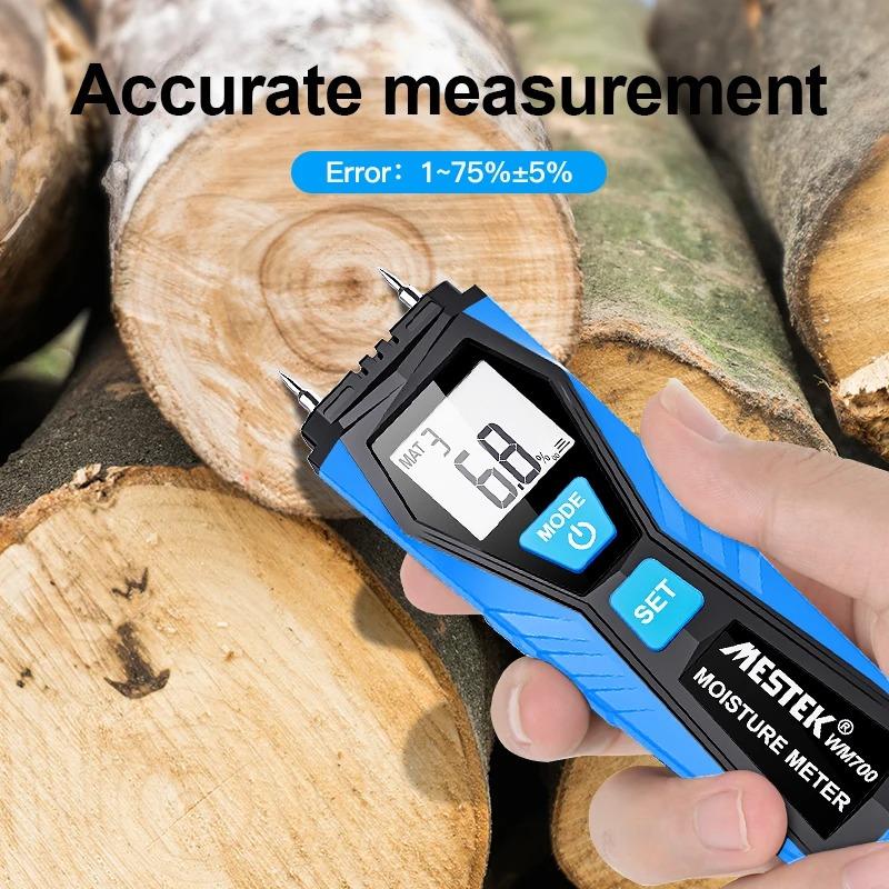 Wood Moisture Meter Wall Water Tester Accurate LCD Digital Humidity Meter Two Pins Hygrometer Concrete Cement Brick Detector