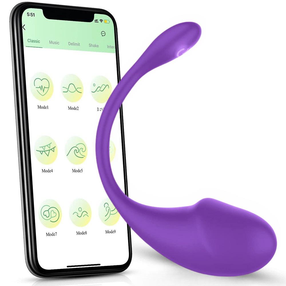 Tadpole APP Wireless Vibration Egg Remote Control Mute Female Masturbator Fun Charging Outdoor Wear