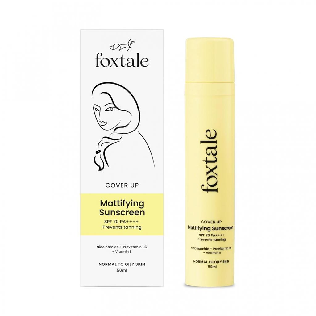 Mattifying Sunscreen SPF 70 PA++++ (50 Ml), Mattifying Sunscreen SPF 70 PA++++, Foxtale