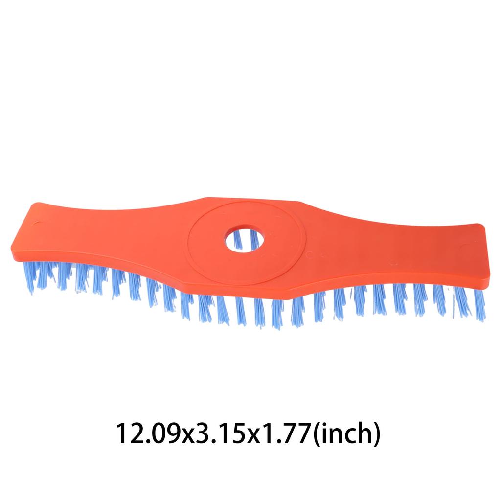 Spazzola per Pulizia Tosaerba Design 3T Spazzola a Filo Acciaio per Terreno Sciolto Testa Spazzola Weeding in Nylon ad Alta Efficienza per Giardino Cortile Pavimento Patio